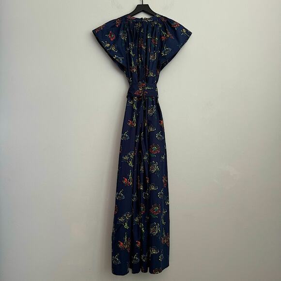 Ulla Johnson Coralie Wide Leg Jumpsuit in Midnight Floral Print - Picture 12 of 16